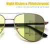 Progressive Multifocal Reading Glasses for Women Men Fashion Trend Color Changing Night Vision Eyewear Prescription Sunglasses
