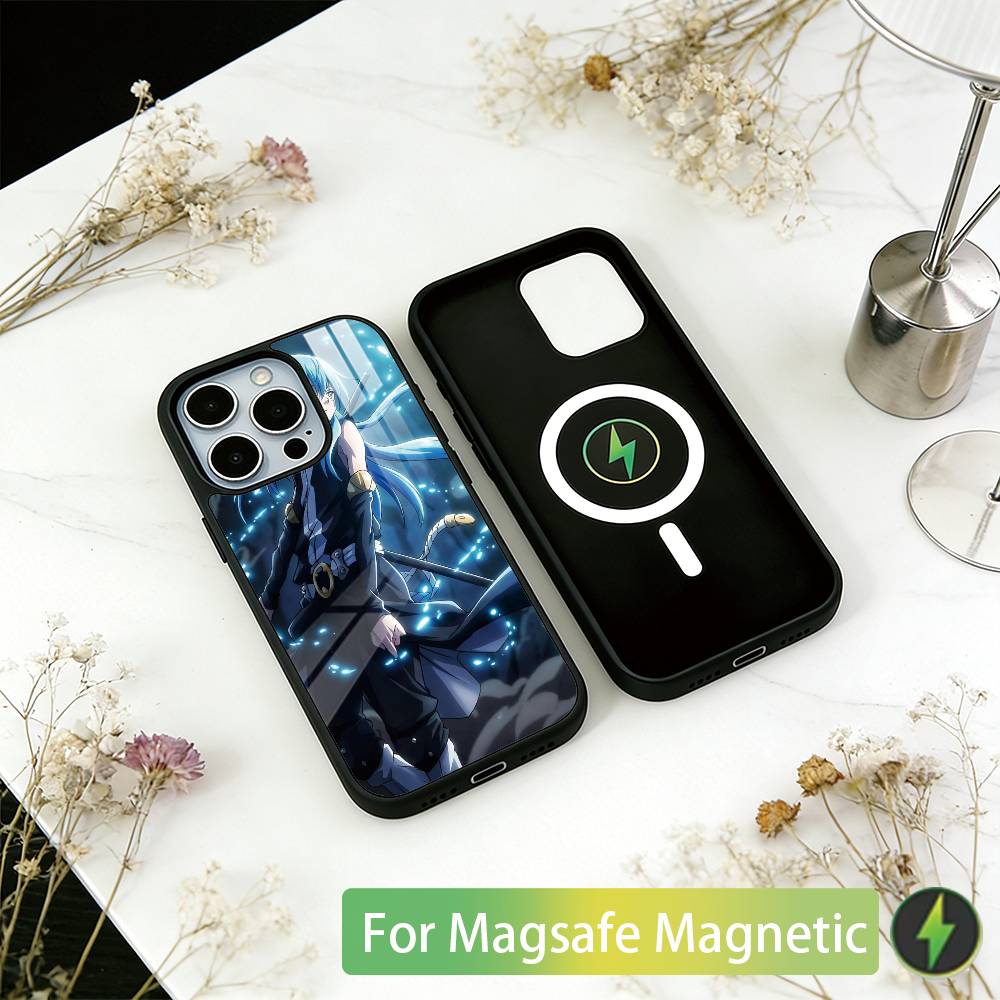 То время, когда я переродился слизнемЧехол для телефона iPhone17,16,15,14,13,12,11 Plus,Pro Магнитный с Magsafe Беспроводной зарядкой