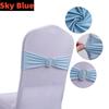 New 50-10PCS Elastic Chair Knot Wedding Decoration Buckle Sashes Back Cover Mariage Hotel Home Seat Elegant Modern Ribbon Decors