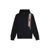 Michael Kors Мужская толстовка с капюшоном и длинным рукавом, полосатая, с принтом букв, топ, черный, SS22, CU251071X4001