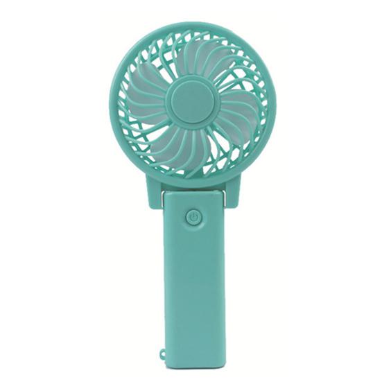 Ручной вентилятор 4-лопастной кнопочный переключатель Мягкий естественный ветер Одна передача Тихая работа Малый размер Охлаждающий вентилятор с питанием от батареи Дорожный источник питания