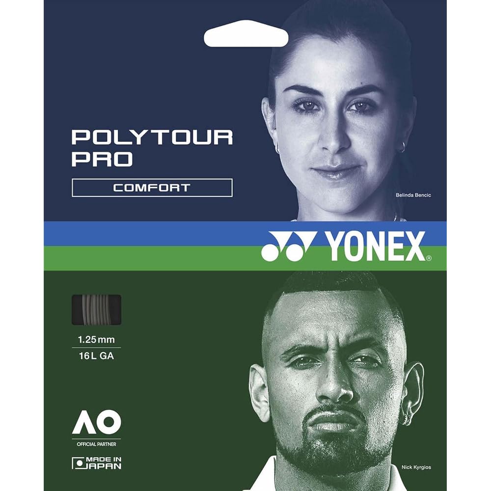 YONEX Poly Tour Pro 125 Tennis Strings 1.25mm Graphite Gauge Tennis Equipment