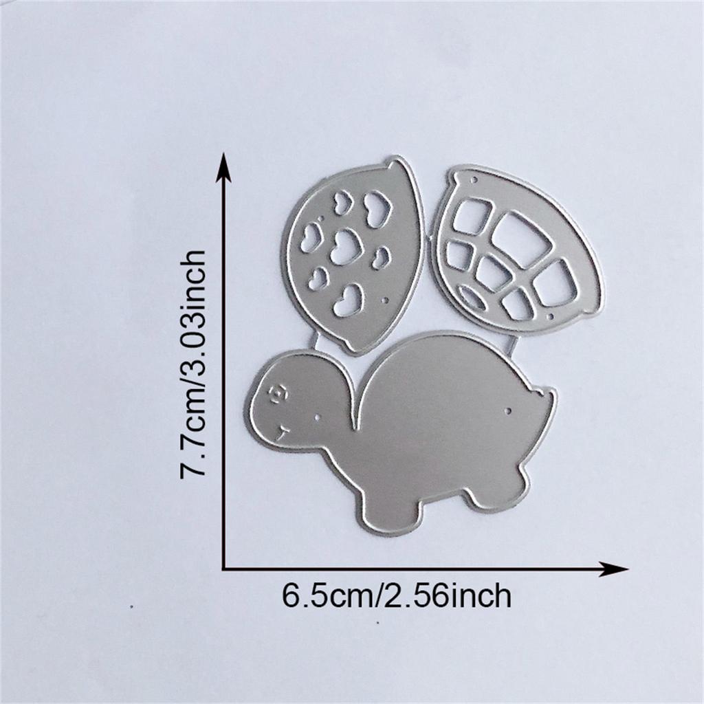 Черепахи Металлические штампы Углеродистая сталь Черепаха Вырубные штампы Тиснение Трафареты для поздравительных открыток Скрапбукинг Украшения