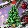 The Naughty Tree Cheeky Christmas Ornament Green Tree Shaped Christmas Hanging Decor Funny Adults Posture Ornaments Gag Gifts for Couples