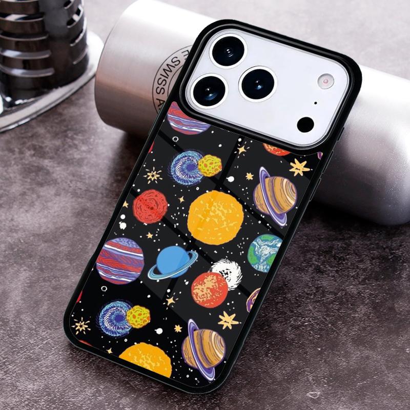 Solar System Planet Constellations Phone Case For iPhone 17,16e,15,14,13,12,11,Mini,Pro,MAX soft Silicone Cover
