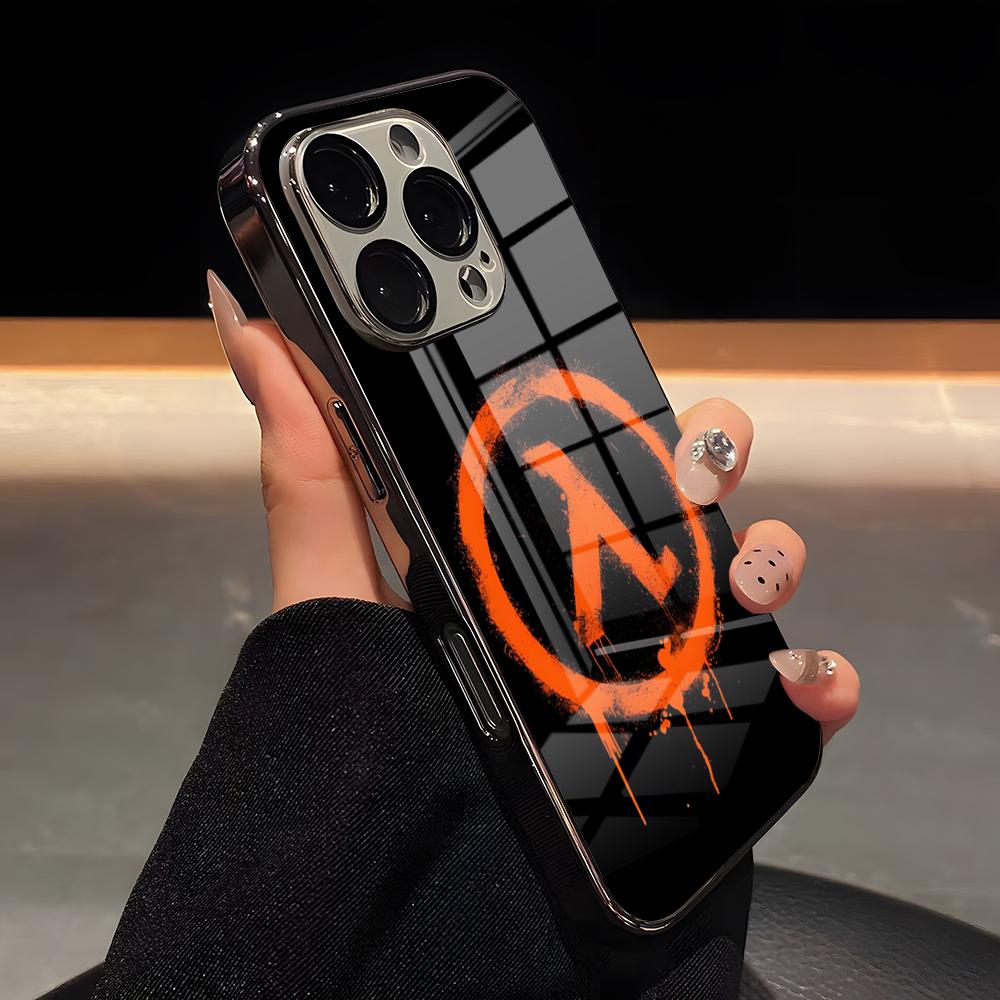 Игровой чехол для телефона Half-Life Роскошный стеклянный чехол для телефона для iPhone 17 16 15 14 13 12 11 Pro Max Покрытие Рамка Чехол