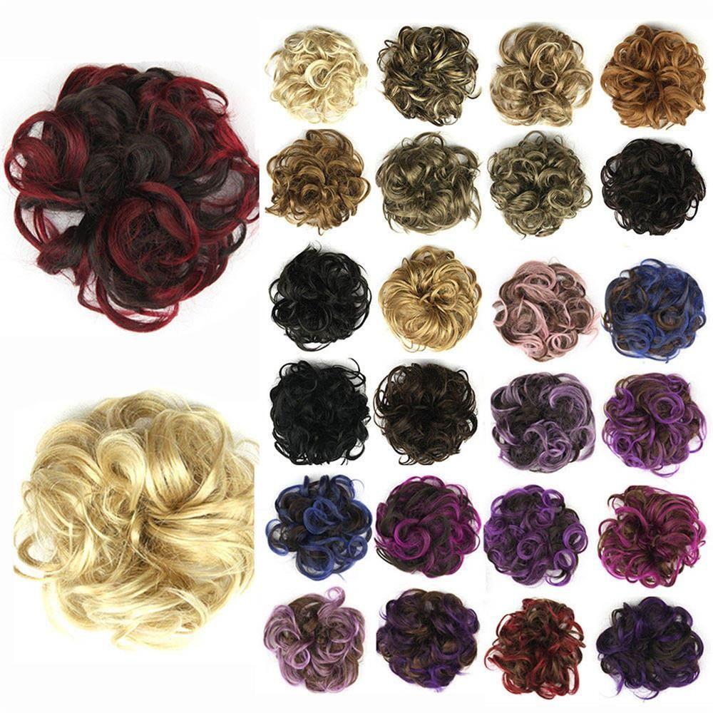Accessories Hair Pieces Elastic Band Curly Messy Chignon Curly Scrunchie Hair Extension Hair Bun