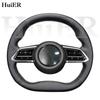 Новая DIY Ручная Сшивка Кожаного Чехла на Руль для Mazda EZ-6 2026 2026 2026 Черный Микрофибра Кожа Индивидуальные Аксессуары