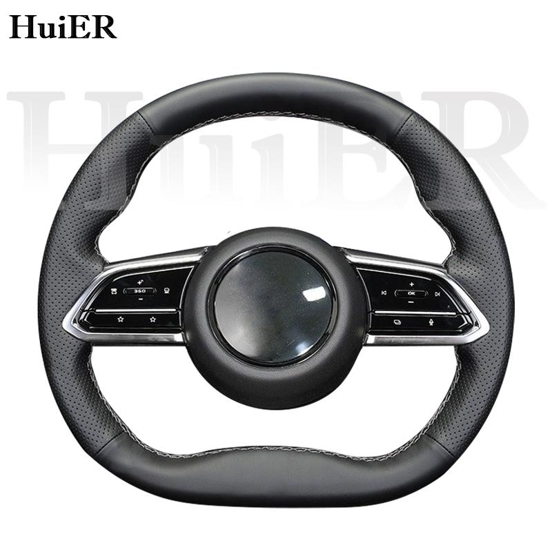 Новая DIY Ручная Сшивка Кожаного Чехла на Руль для Mazda EZ-6 2026 2026 2026 Черный Микрофибра Кожа Индивидуальные Аксессуары