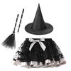 Wand Kids Halloween Costume with Hat Halloween Children's Witch Dress  Halloween Decoration