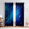 Шторы на тему звездного неба, планета Метеор, космическое пространство, комплект из двух частей, шторы для спальни, гостиной