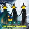 Halloween Voice Control Induction Luminous 1 People Holding Hands Witch Hen Party Backdrops Halloween Birthday Party Decoration