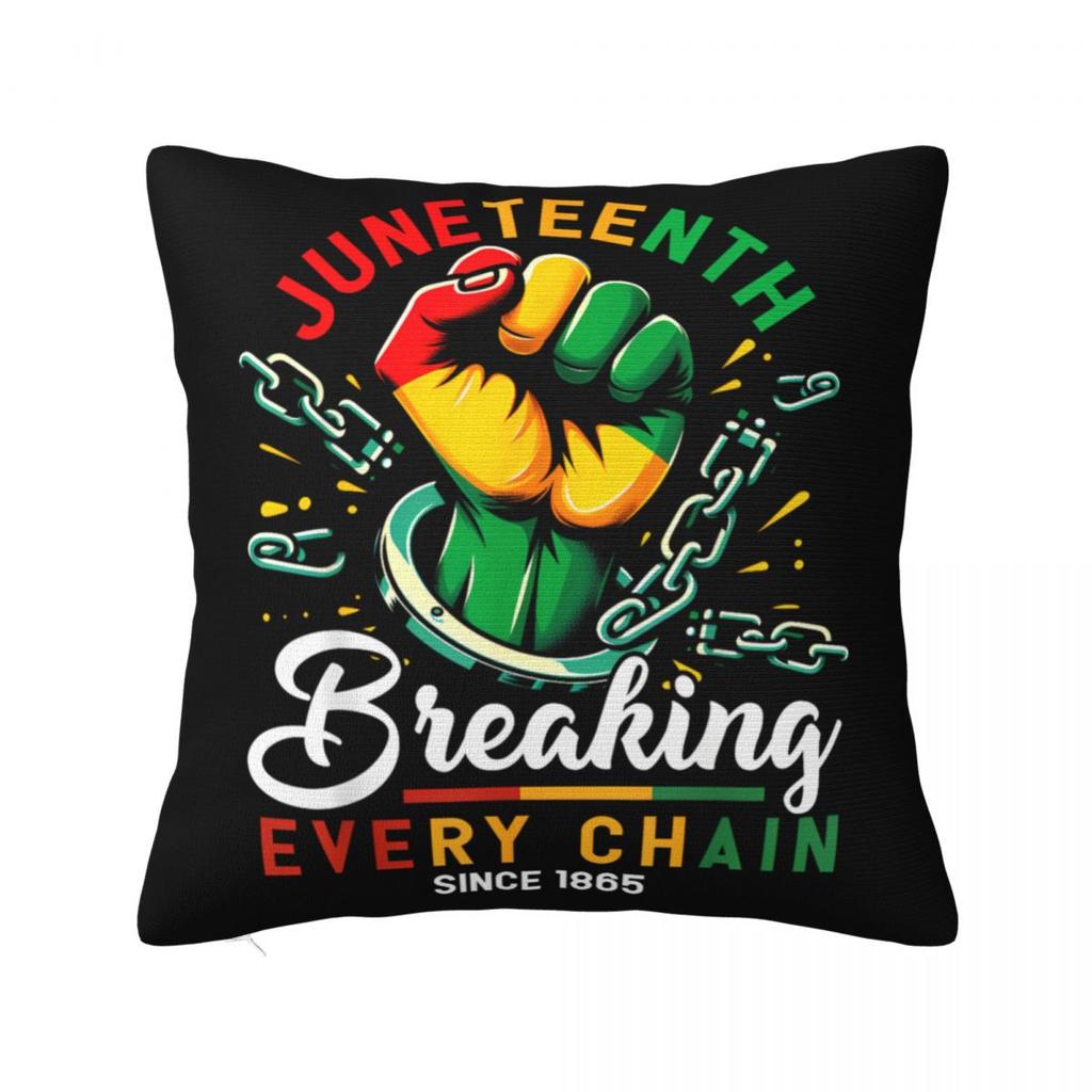 Наволочка 'Сердцебиение Черноты' Juneteenth, Чехол для Подушки из Полиэстера, Декор, История Чернокожих, Африканская Америка, Декоративная Наволочка для Подушки, Постельное Белье
