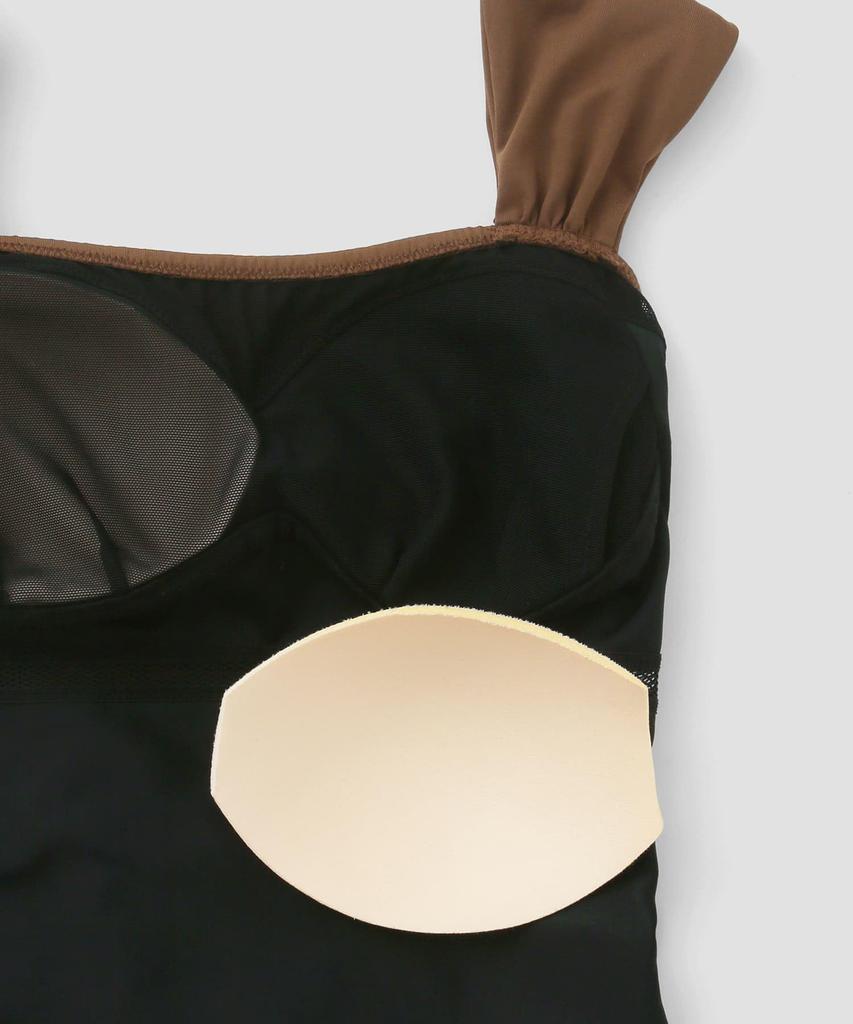 Swimwear Imported Brown [Sanai Paradise] One-piece Swimsuit, Fabric, 55-53-4-1035,