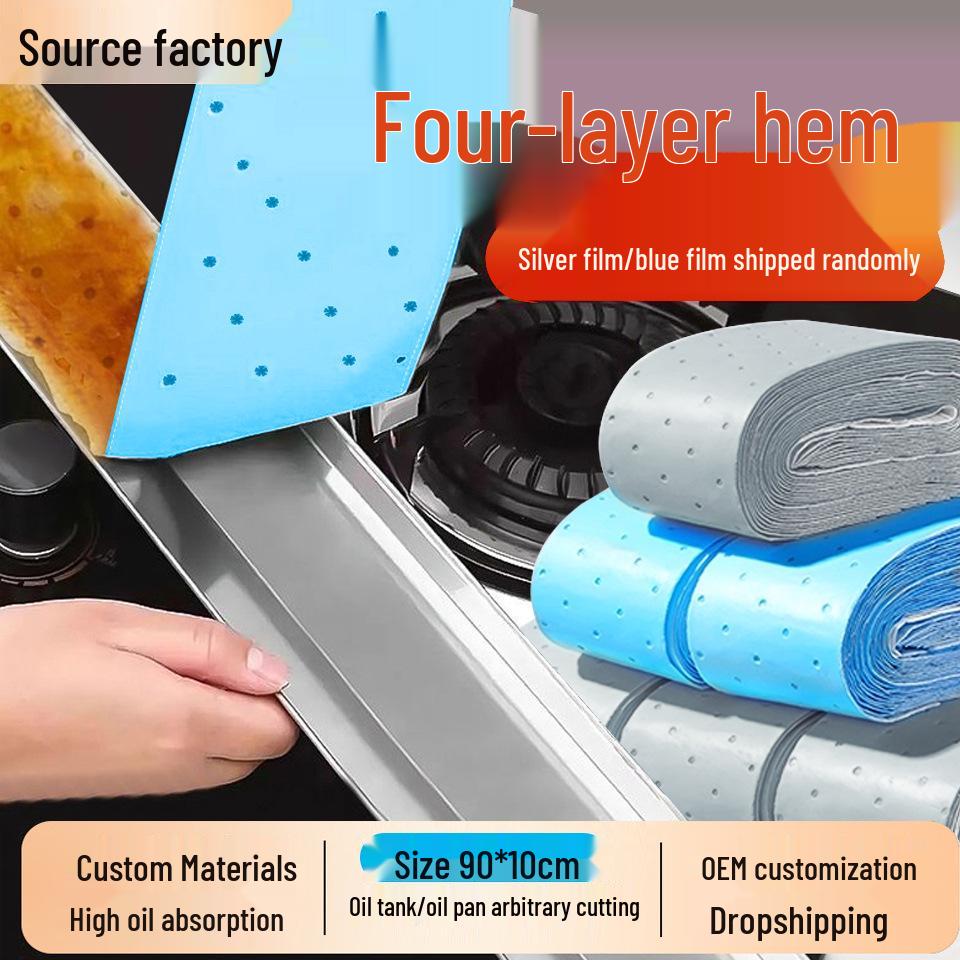 Universal Oil-Absorbing Range Hood Pad - Kitchen Oil-Proof Barrier Strips