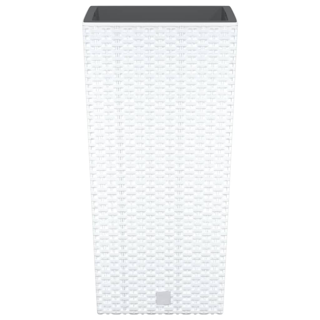 Plant Pot with Removable Insert White 11 26.5 L PP Rattan