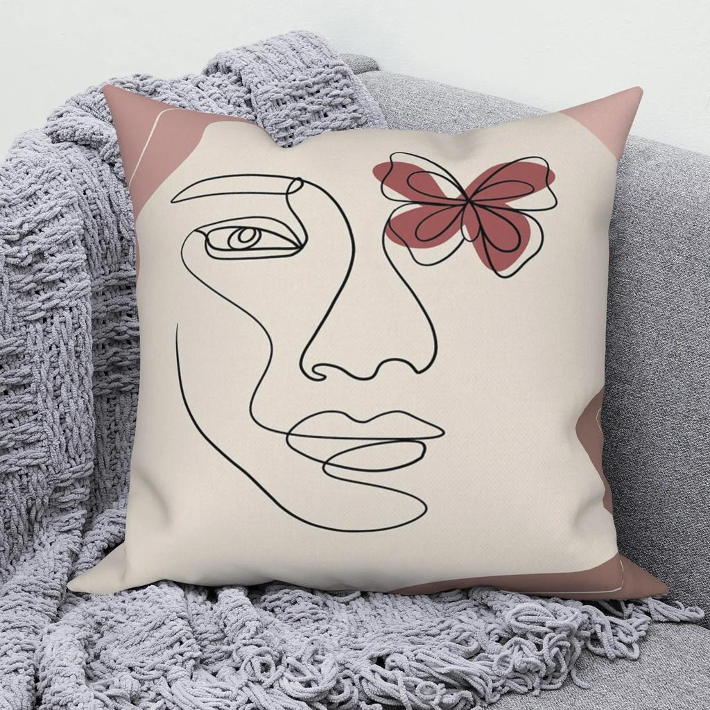 Линия Абстрактная Наволочка Чехол для Подушки Дивана Современный Простой Скандинавский Декоративный Домашний Накидной