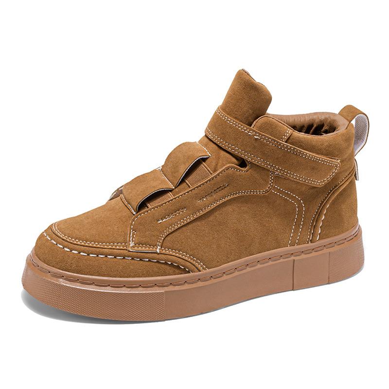 Модная осень-зима дешевая обувь для мужчин модная обувь цвета хаки с высоким берцем мужская удобная обувь на платформе повседневная мужская обувь Zapatos Hombre