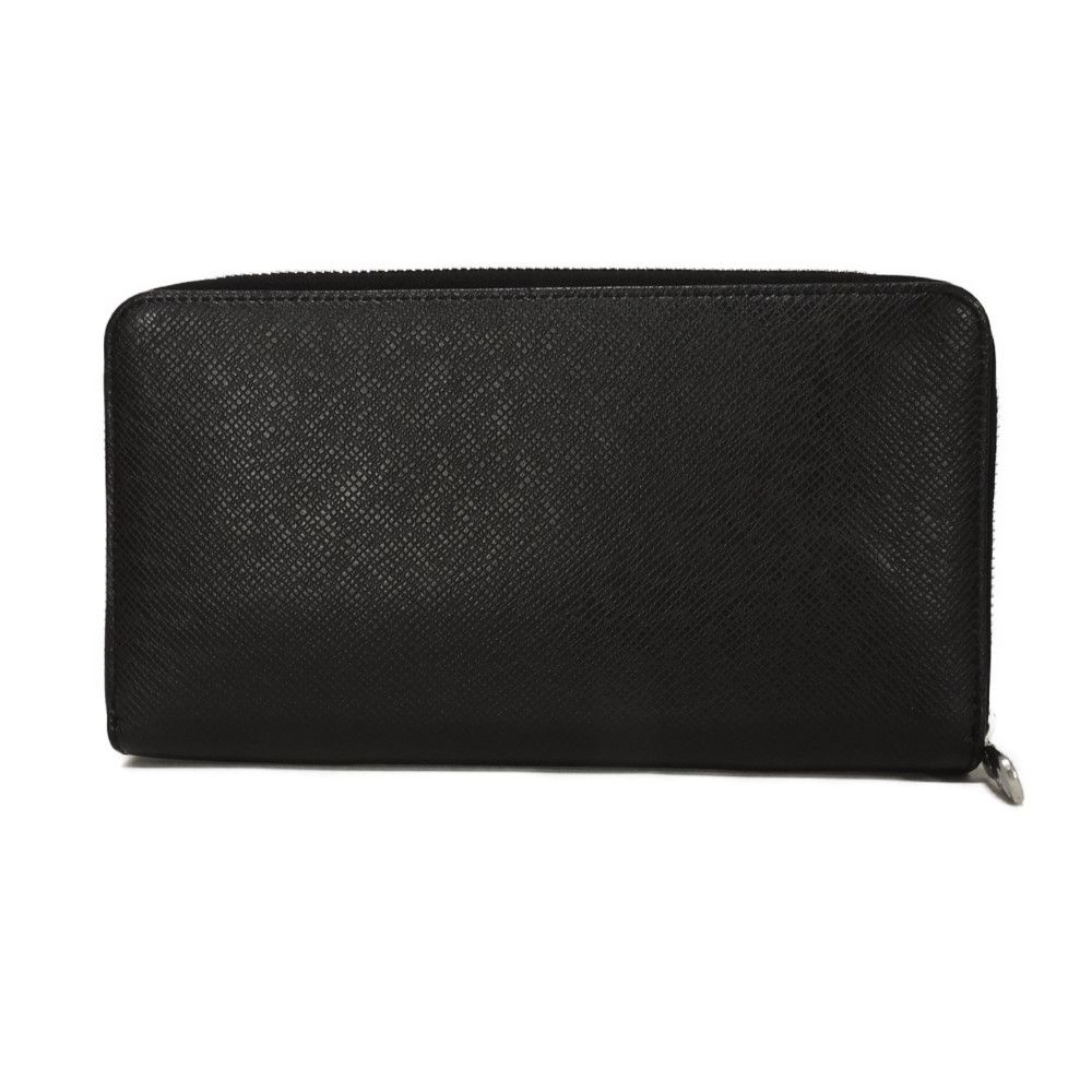 Used Zippy Organizer NM (12564) M30056 7940, New LV Logo, Black, Zip Around, RFID, Current Model Taiga Noir Men's from