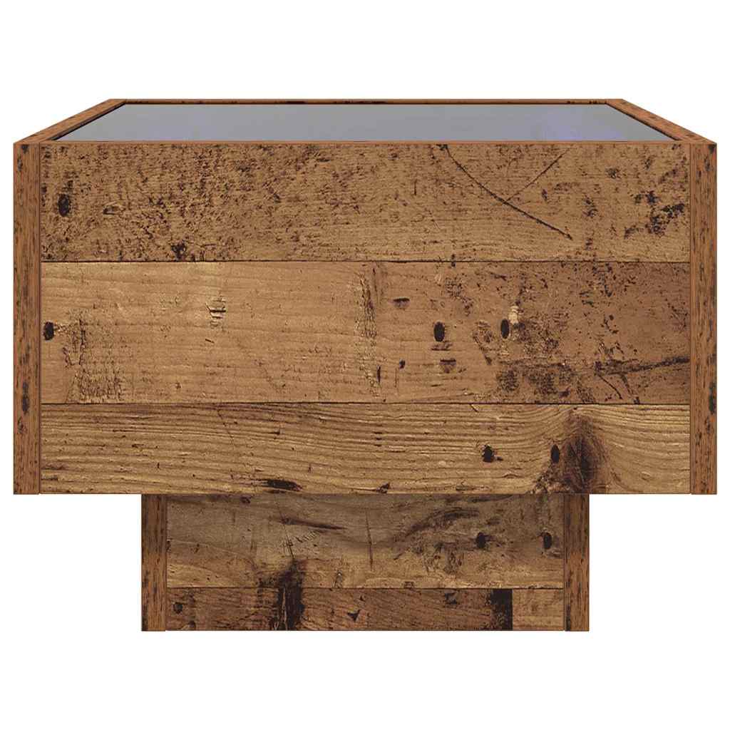 Vintage Wood Coffee Table 40 x 40 x 30 cm Wood Based Material