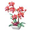 Simulation Potted Flower Bouquet Butterfly Orchid Eternal Flower Office Puzzle Assembly Art Decoration Girl Building Block Toy