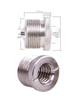 3/8 to 5/8 Microphone Boom Pole Conversion Locking Nut Adapter
