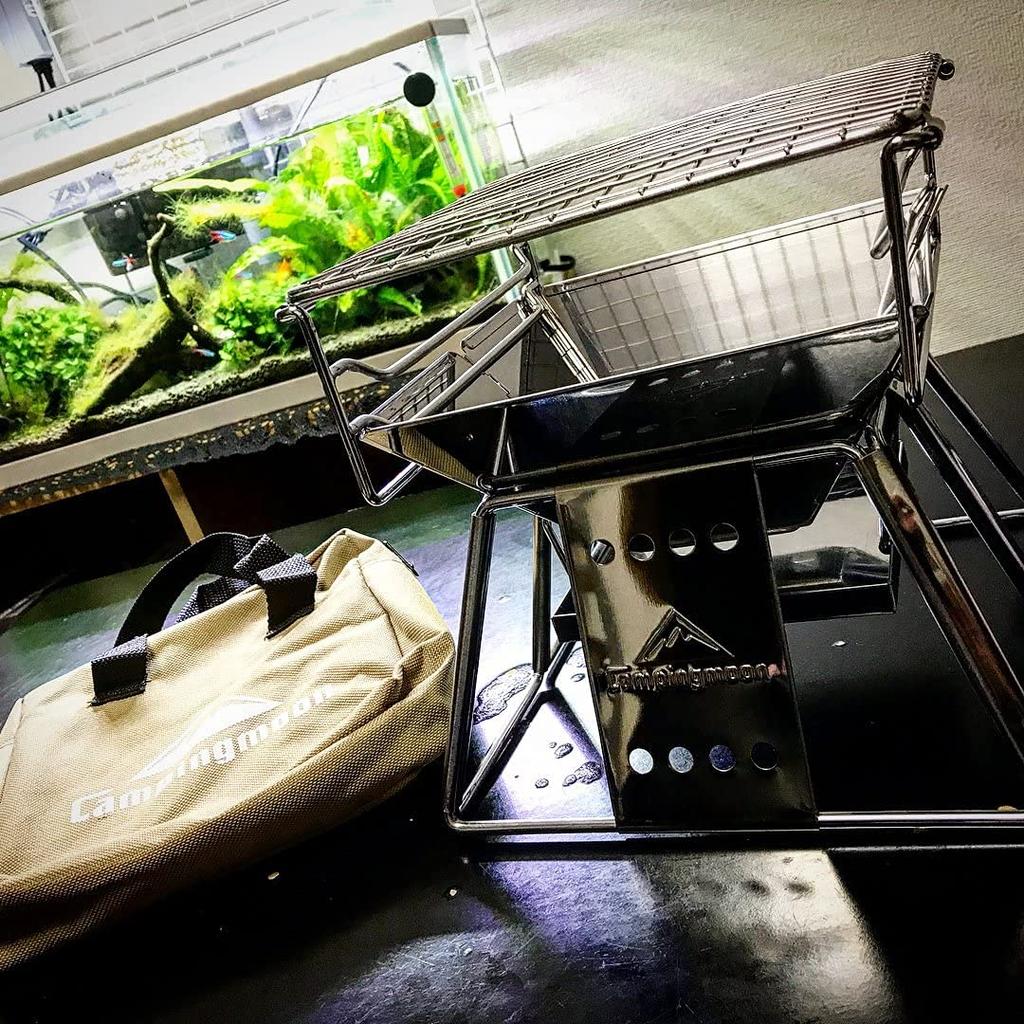 КЕМПИНГ MOON Костер Гриль Подставка для костра Самый маленький компактный костер Гриль Брезентовый чехол в мире X-MINI