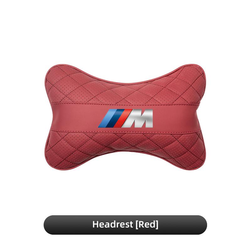 BMW Car Seat leather Neck Pillow Headrest Car Sticker For BMW M E46 E90 E60 F30 F10 E39 E36 F20 G30 G20 E87 E92 E91 E30 F11 F31 NWHCY1