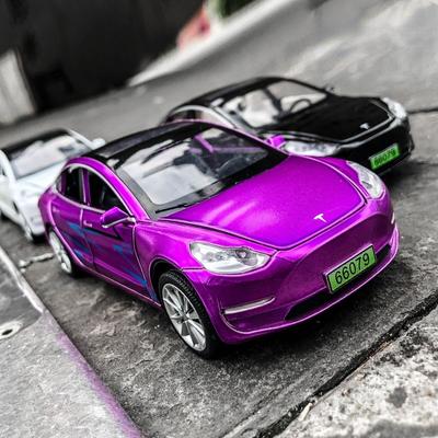 1/32 Tesla Model S, модель автомобиля из сплава, литая под давлением Tesla Model 3, модель X, мини-автомобиль для детей, для мальчиков, коллекционная