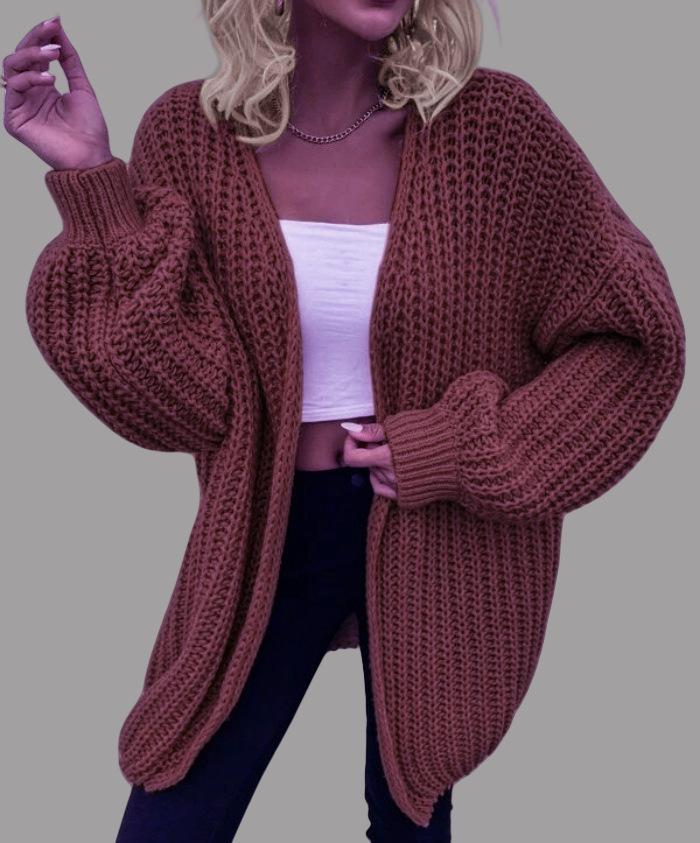 Women's Chic Loose Knit Cardigan Sweater Coat