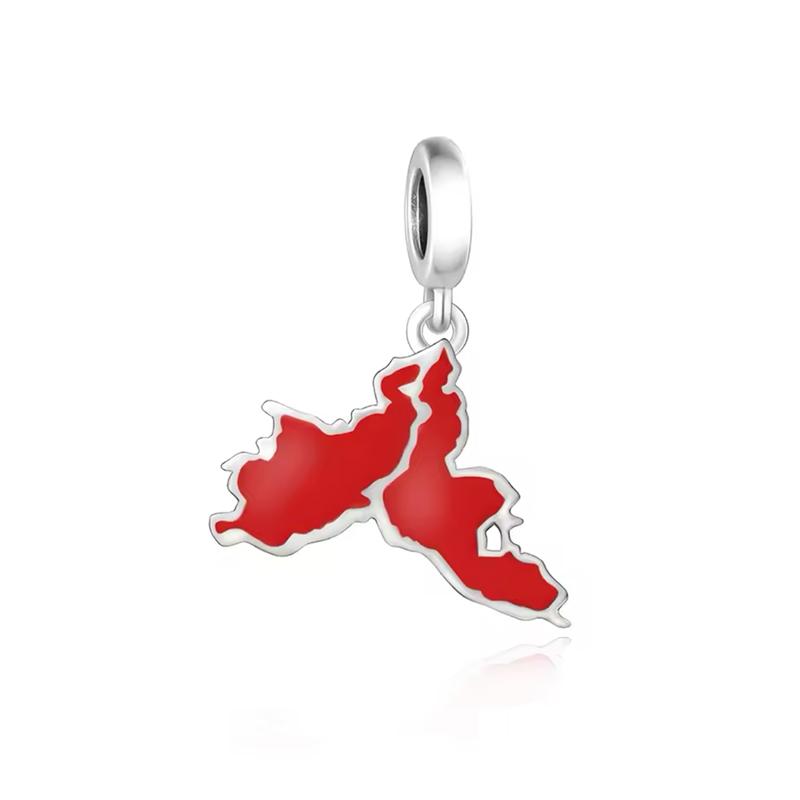 Новый медный кулон с флагом Испании, Великобритании, Франции, России, Бразилии, Аргентины, Перу, Сальвадора, подходит для оригинальных браслетов, сделай сам ювелирные изделия