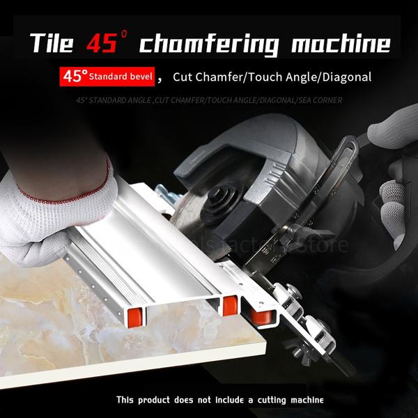 Регулируемый каменный станок для снятия фаски на 45 градусов, станок для резки камня, направляющая для снятия фаски, локатор, строительные инструменты
