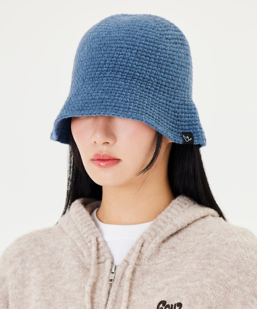 MARK GONZALES Mg Jacquard Kint Bucket Hat - D/Blue
