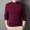 Spring and Autumn Men's Semi-high-necked Sweater Men's Casual Men's Sweater Bottoming Shirt Men's Long-sleeved Dad's Dress