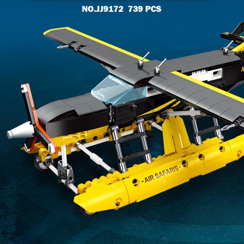 Jj9172 Plane Model Building Blocks - Small Particle Educational Toys Assembly Model Kit For Children
