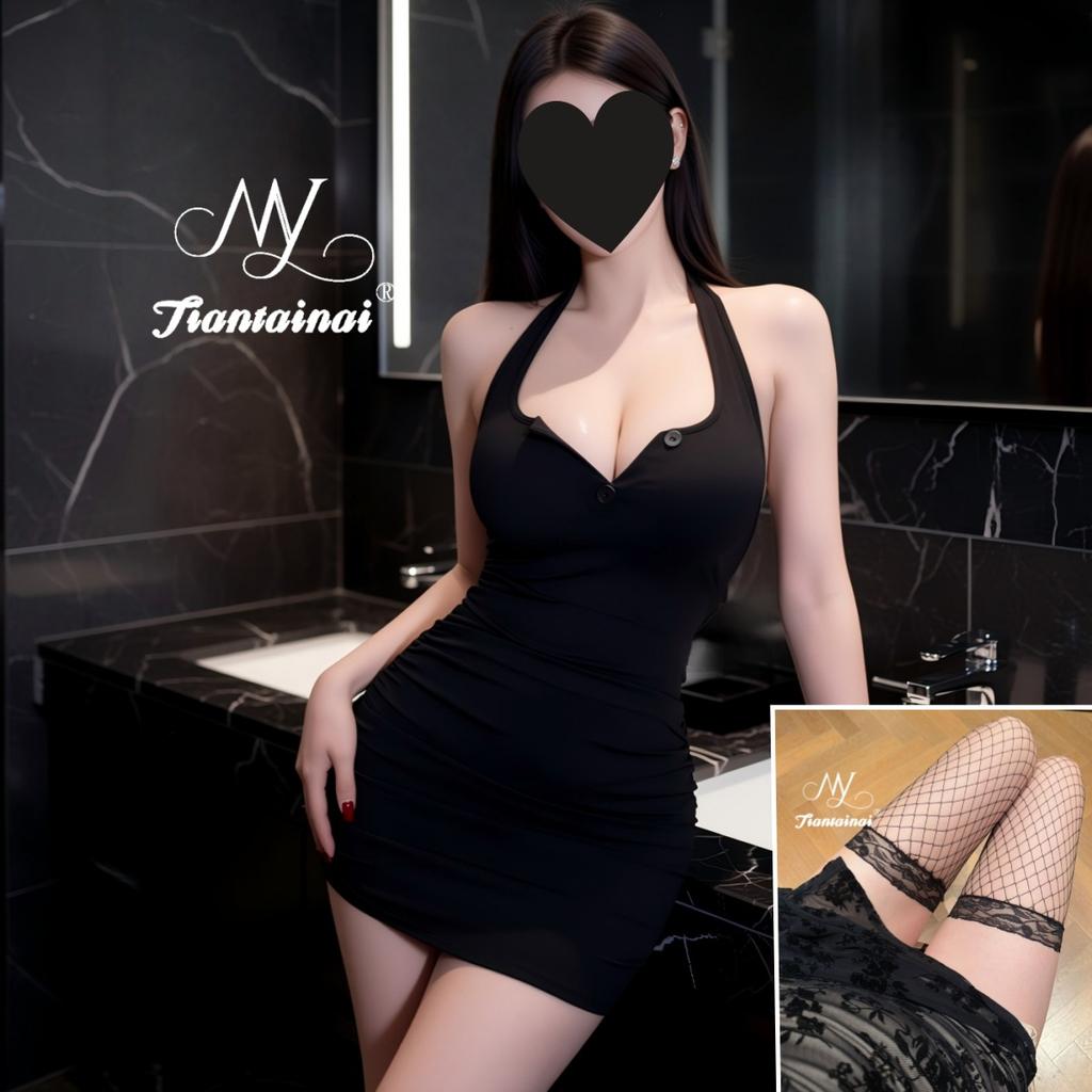 Sex underwear sexy neck hip tight uniform dress seduction backless women flirting sex underwear