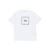 Y-3 Футболка с квадратным рисунком, белые топы унисекс GV6061