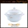 Керамическая жаровня Jingdezhen из костяного фарфора «Живописное богатство»