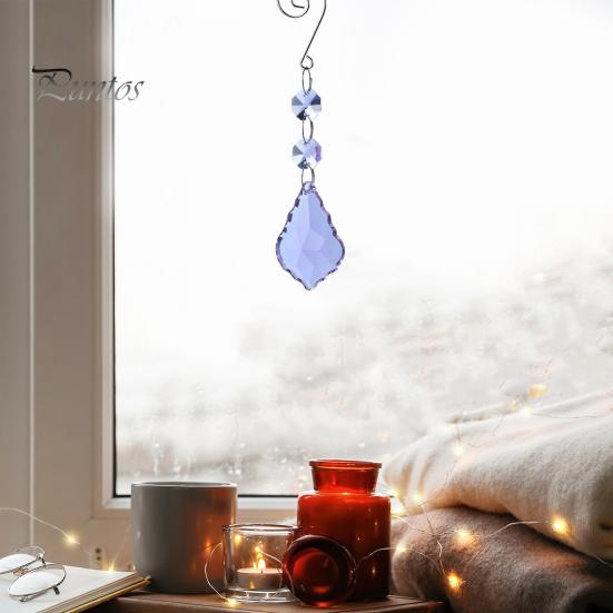 Подвеска «Ловец Солнца» Красочный дизайн в виде кленового листа Искусственный кристалл Красивое украшение Создает атмосферу Ловец света на окно