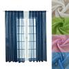 Translucent Tulle Curtains Elegant Window Curtains Silver Stars Sheer Curtains  Home Decoration