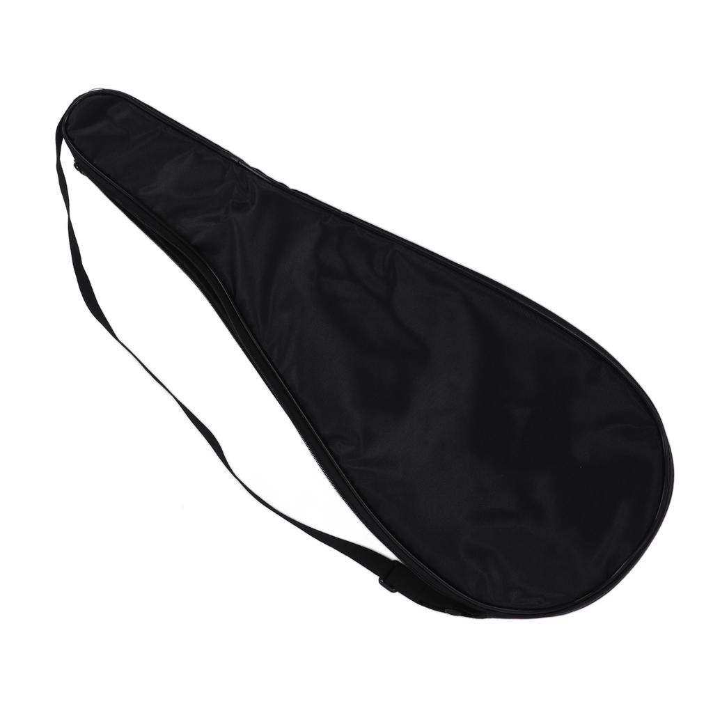 Squash Racquet Cover Bag Lightweight Padded Racket Carrying Bag with Adjustable Shoulder StrapBlack
