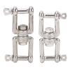 Stainless Steel Double Ended Swivel Shackle 8 Shaped Ring Connector Marine Device for Ships Boat Yac