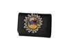 Tsumori Chisato Wallet with Deep Bill Compartment and Love Black Tri-fold Patch,