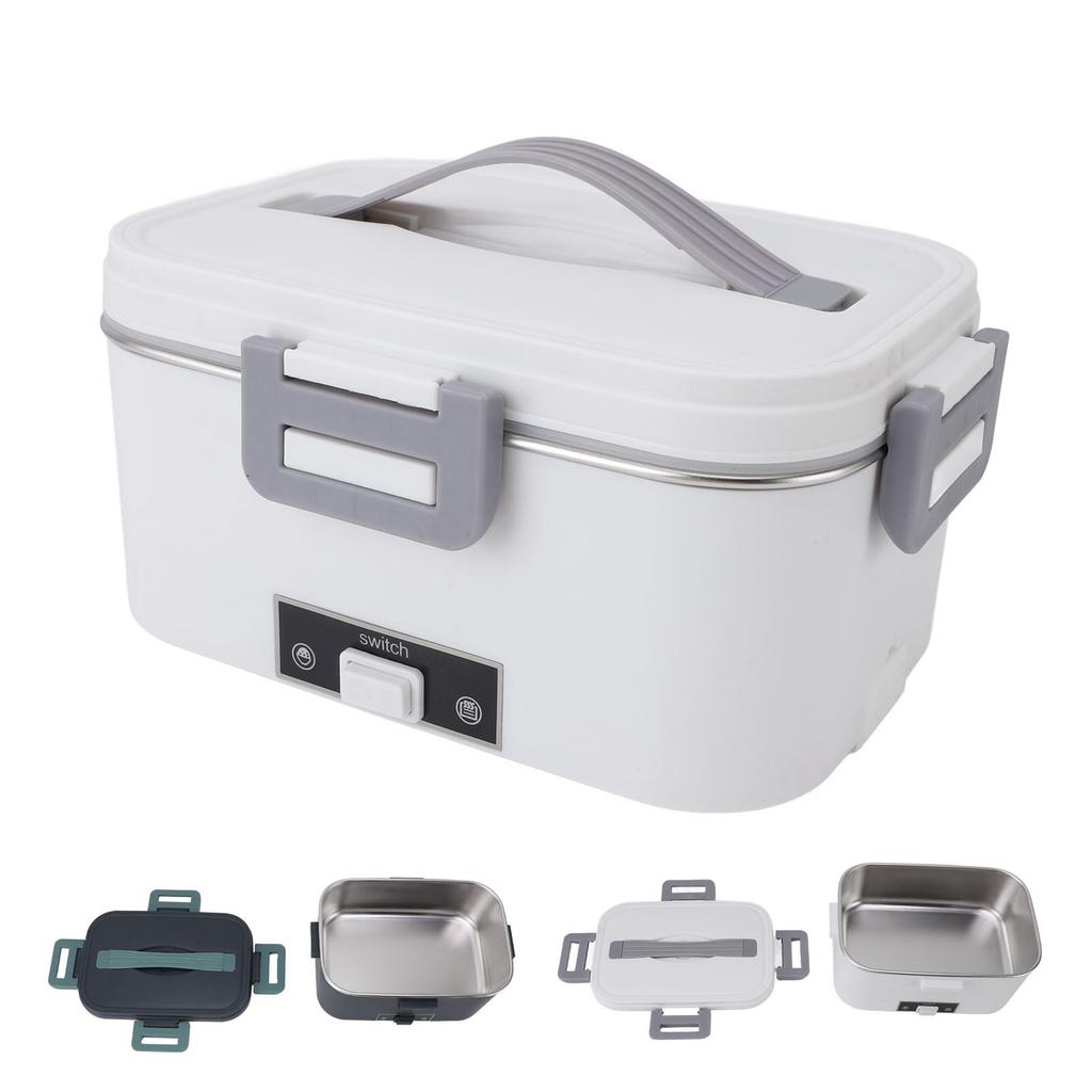 Электрический ланч-бокс 1,8 л с циркуляцией воздуха на 360 градусов, подогрев, вкладыш из нержавеющей стали SUS304, можно мыть в посудомоечной машине, портативный ланч-бокс