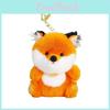 Cute Fox Animal Plush Doll Keychain With Polyester Filling Kids Pendant Backpack