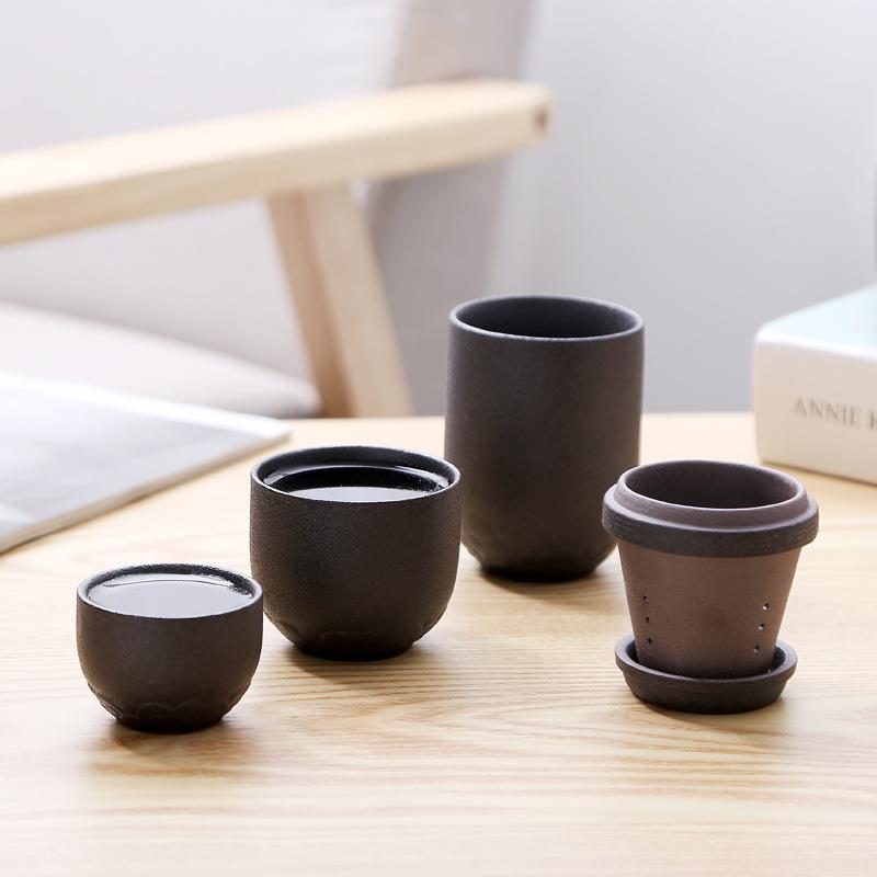 Китайский дорожный чайный сервиз кунг-фу, 1 горшок + 2 чашки, керамическая портативная чайная чашка, фарфоровый сервиз, чайные чашки Гайвань, кружка для чайной церемонии