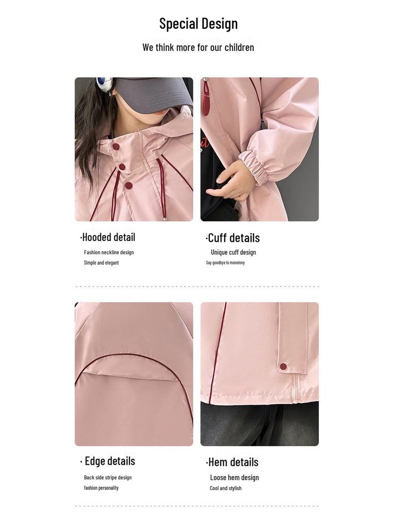 Трендовая ветровка для девочек 2025 - Стильная осенне-зимняя верхняя одежда для учениц средней школы