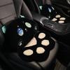 Universal Cute Cat Paw Plush Car Seat Cushion with Heating for Women - Four Seasons Use