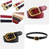 Trendy Pu Leather Waist Belt For Women With Minimalist Aesthetic And Classic Fastener