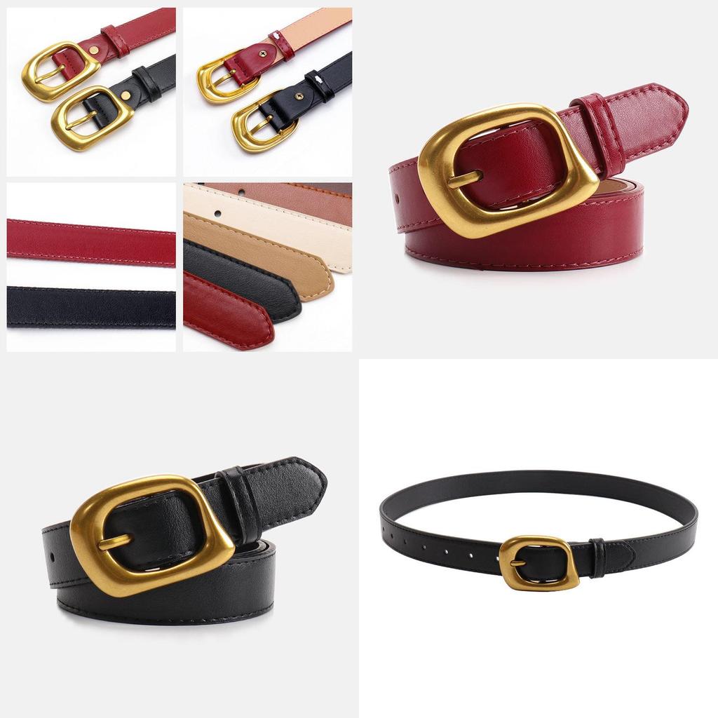 Trendy Pu Leather Waist Belt For Women With Minimalist Aesthetic And Classic Fastener